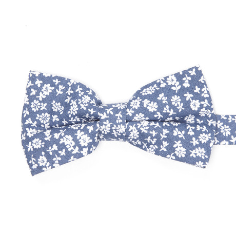 Bow Tie // Blue + White Floral