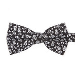 Bow Tie // Black + White Floral