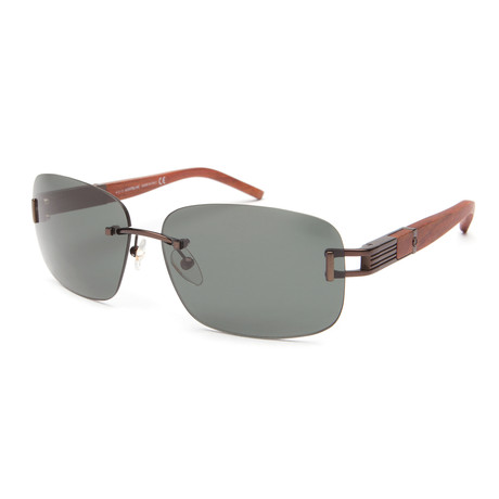 Mont Blanc Sunglasses // Matte Dark Brown