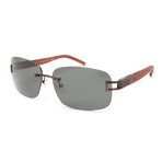 Mont Blanc Sunglasses // Matte Dark Brown