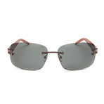 Mont Blanc Sunglasses // Matte Dark Brown