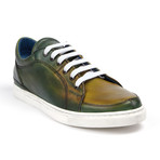 Greyson Leather Sneakers // Jungle (US: 7.5)