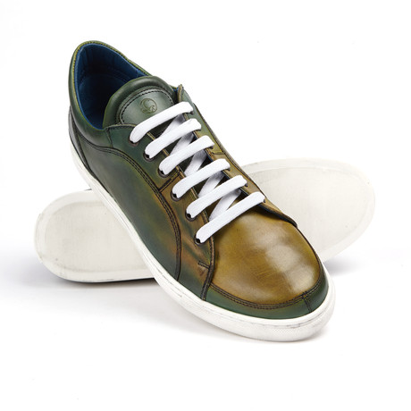Greyson Leather Sneakers // Jungle (US: 7)