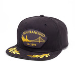 Tug Boat Flat Brim Baseball Cap // Black (O/S)