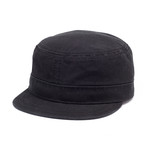 Lieutenant Dan Organic Cotton Cadet Hat // Black (S)