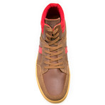 Caledonia Leather + Suede Hi-Top Sneaker // Brown (US: 9)