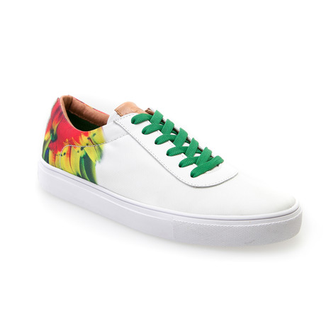 Taganga Low Top Sneaker // White + Macaw (US: 7)