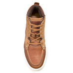 Singapur Leather + Suede Hi-Top Sneaker // Brown (US: 7)