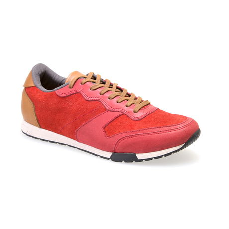 Lanzarote Low Top Sneaker // Red + Brown (US: 7)