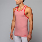 Regal Strip Tank // Red + White (L)