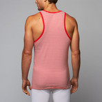 Regal Strip Tank // Red + White (L)