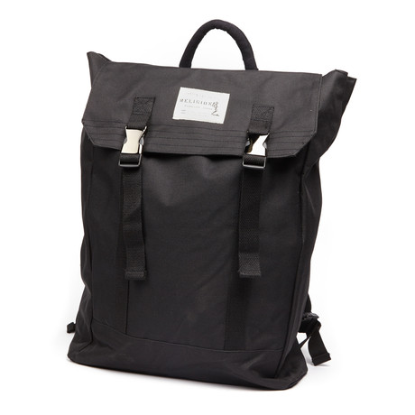 Symbol Double Strap Backpack // Black