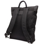 Symbol Double Strap Backpack // Black