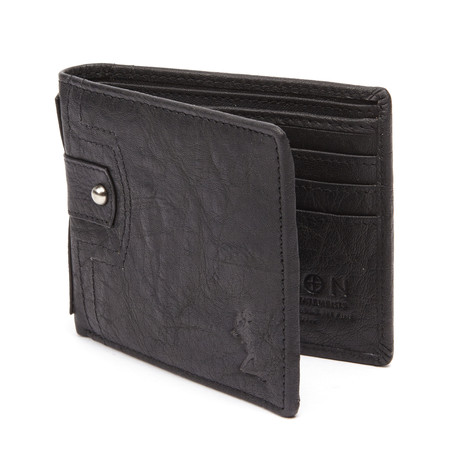 Insignia Leather Wallet // Black