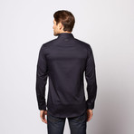 Contrast Trim Shirt // Navy (S)