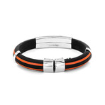 The Racer Bracelet (Orange + Black)