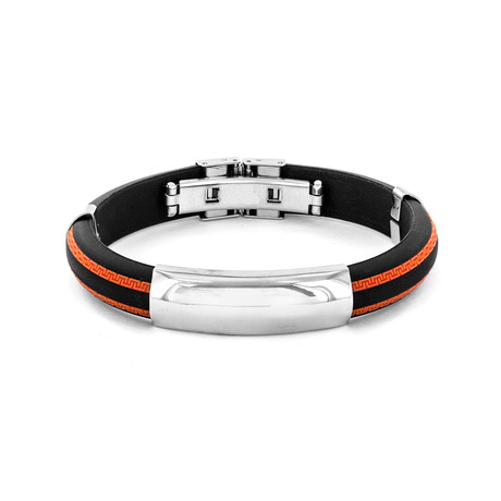 The Racer Bracelet (Orange + Black)