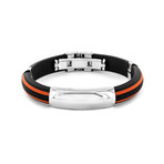 The Racer Bracelet (Orange + Black)