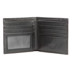 Italian Classic Bi-Fold Wallet (Black)