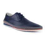 Charles Perforated Sneaker // Navy (Euro: 43)