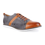 Break Cap Toe Sneaker // Grey + Cognac (Euro: 44)