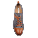 Break Cap Toe Sneaker // Grey + Cognac (Euro: 40)