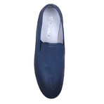 Alan Perforated Slip On // Navy (Euro: 40)