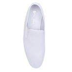 Alan Perforated Slip On // White (Euro: 45)