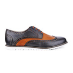 Gino Rossi // Break Brogue // Grey + Cognac (Euro: 42)