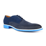 Orion Canvas + Leather Perforated Derby // Navy (Euro: 47)