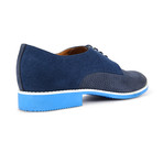 Orion Canvas + Leather Perforated Derby // Navy (Euro: 42)