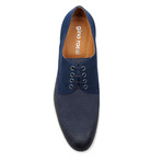 Orion Canvas + Leather Perforated Derby // Navy (Euro: 42)