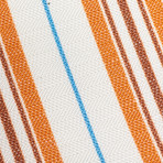 Multi Stripe Silk Tie // Ivory + Amber