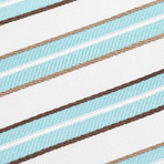 Diagonal Stripe Jacquard Neck Tie // Beryl