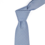 Micro Print Silk Neck Tie // Slate