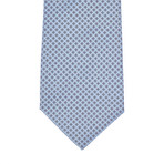 Micro Print Silk Neck Tie // Slate