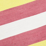 Kiton // Diagonal Stripe Silk Neck Tie // Mauve