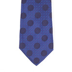 Dot Jacquard Silk Neck Tie // Deep Blue