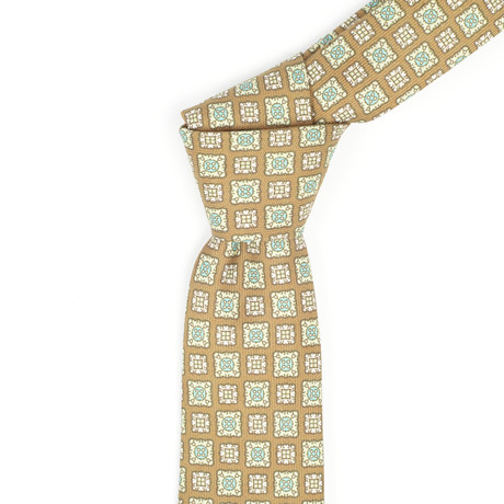 Kiton // Kiton // Medallion Silk Neck Tie // Chestnut (Chestnut)