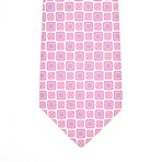 Medallion Silk Neck Tie // Mauve