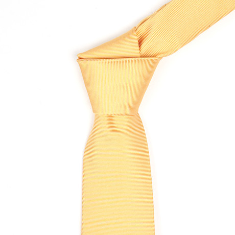 Solid Silk Neck Tie // Cantaloupe
