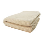 Cashmere Thermal Knit Throw (Heather Mocha)