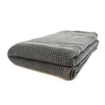 Cashmere Thermal Knit Throw (Heather Mocha)