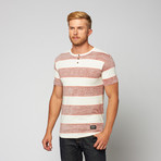 Letts Stripe Henley // Red (S)