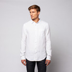 Palm Beach Linen Button Down // White (XL)