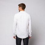 Palm Beach Linen Button Down // White (XL)