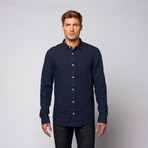 Palm Beach Linen Button Down // Navy (XL)