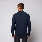 Palm Beach Linen Button Down // Navy (XL)