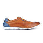 Alan Two Tone Sneaker // Cognac + Blue (Euro: 44)