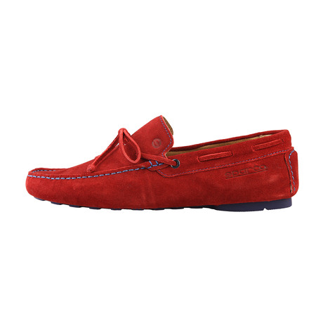 Tanaka Suede Loafer // Red (Euro: 39)